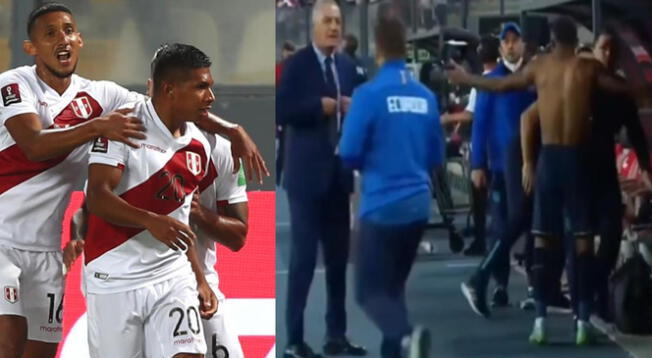 Momento exacto que utilero ecuatoriano se olvida camiseta de Palacios Momento exacto que utilero ecuatoriano se olvida camiseta de Palacios