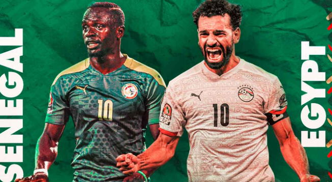 Senegal de Sadio Mané ante Egipto de Mohamed Salah.