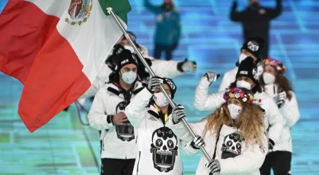 La bandera mexicana se hizo presente en el evento deportivo desarrollado en China.