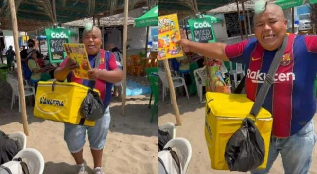 'Mayimbu' es captado vendiendo helados y usuarios lo trolean: