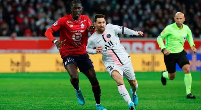 Lionel Messi viene destacando en el PSG vs. Lille.