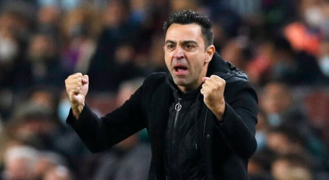 Xavi Hernández, DT del Barcelona.