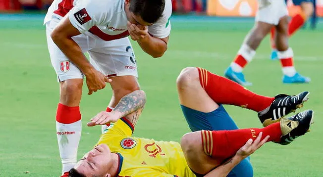 Aldo Corzo insultó a James Rodríguez en el Perú vs. Colombia