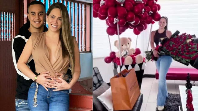 Melissa Klug recibió una linda sorpresa por parte de su enamorado Jesús Barco.