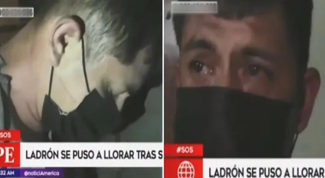 Ladrón rompe en llanto tras ser capturado y detención se vuelve viral