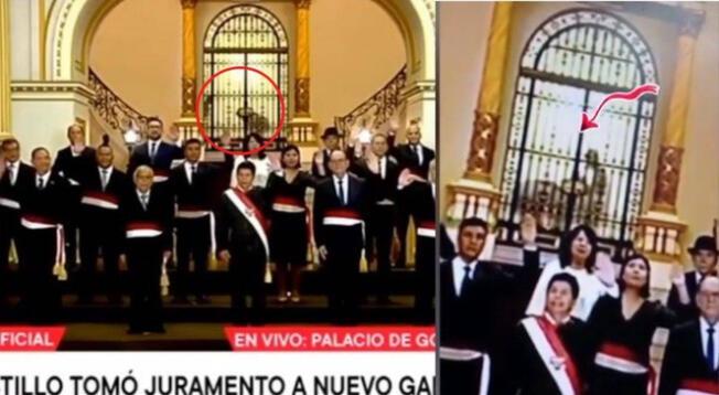 Pedro Castillo: captan extrañas siluetas en juramentación de gabinete - VIDEO