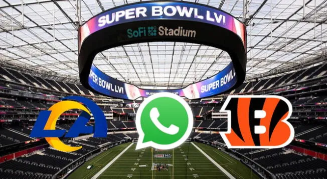 Super Bowl: Los Angeles Rams y Cincinnati Bengals llegan a WhatsApp.