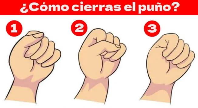 Test de personalidad sobre la manera en la que cierras tu mano.