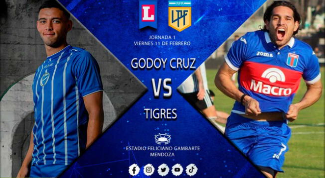 Godoy Cruz vs Tigre EN VIVO jornada 1