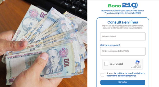 Bono 210: Consulta cuándo te toca cobrar el subsidio según tu banco