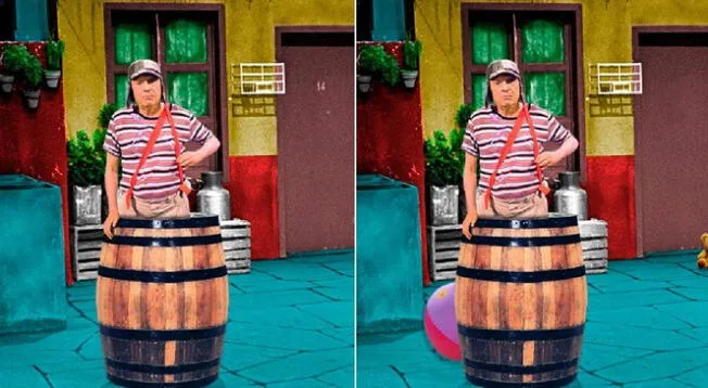 ¿Logras ver las 5 diferencias en la imagen de El Chavo?