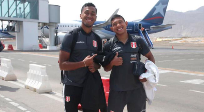 Renato Tapia y Edison Flores en los vuelos de la Selección Peruana