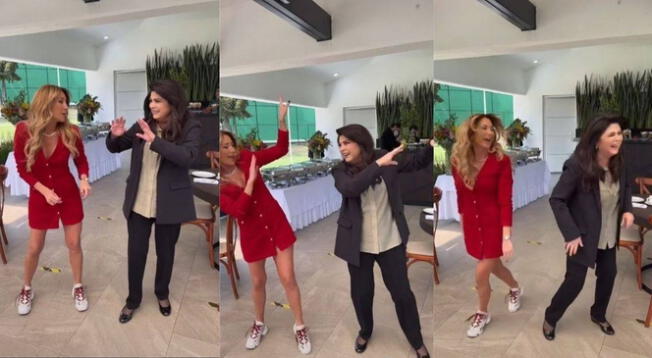 Victoria Ruffo y Geraldine Bazán realizan divertida coreografía para TikTok - VIDEO Victoria Ruffo y Geraldine Bazán realizan divertida coreografía para TikTok - VIDEO