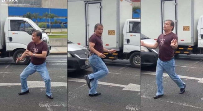 Viral: 'Chato' Barraza es captado demostrando su talento en medio de una avenida - VIDEO