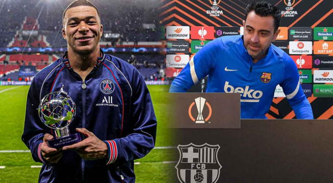 Xavi Hernández molesto al ser preguntado por Mbappé