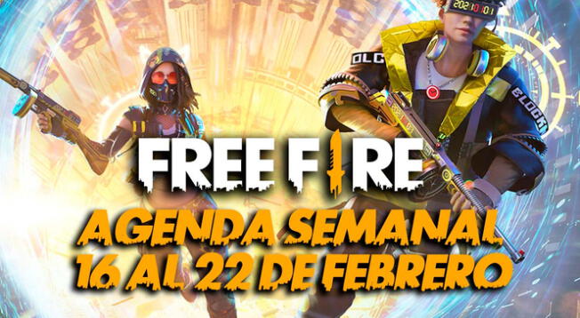 Free Fire: Agenda semanal del 16 al 22 de febrero