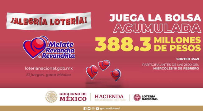 Conoce los números ganadores de Melate, revancha y revanchita
