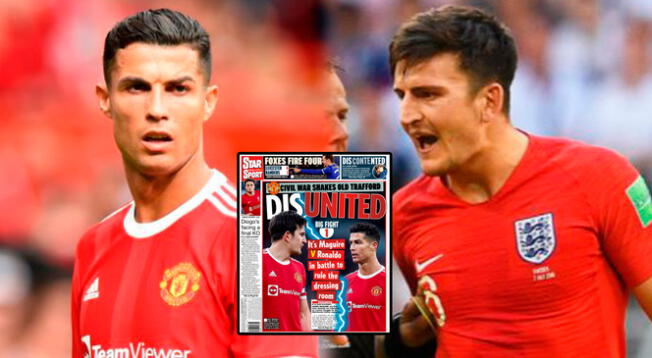 Cristiano Ronaldo y Harrry Maguire protagonizan lucha en la interna de Manchester United