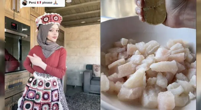 La fémina sorprendió con su versión del ceviche peruano.