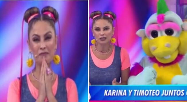 Karina Rivera recibe tierna sorpresa en vivo.