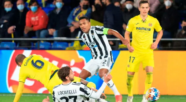 Juventus y Villarreal afrontaron un duelo parejo por Champions League