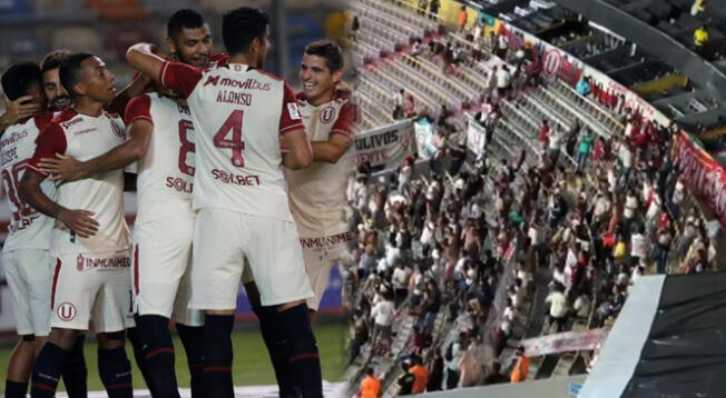 Hinchas de Universitario se hacen presentes en el Monumental