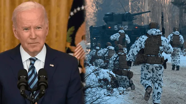 Joe Biden descartó intervención bélica contra Rusia.