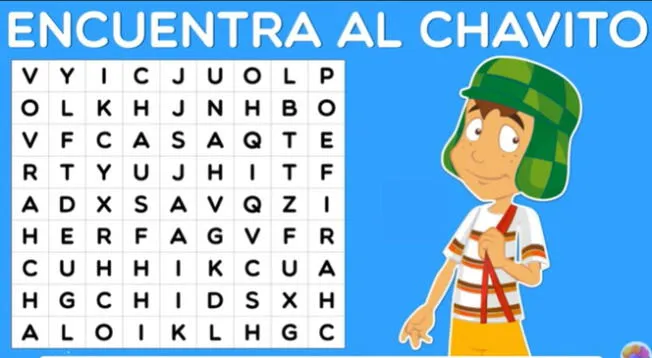 Encuentra la palabra chavito en 10 segundos