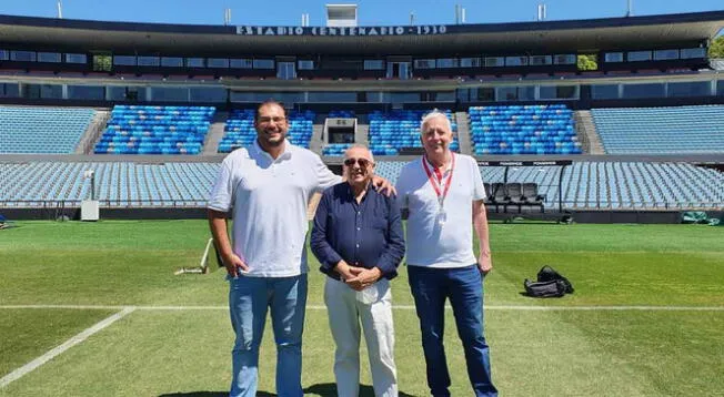 Antonio García Pye y Nicolás Rey visitaron el Estadio Centenario