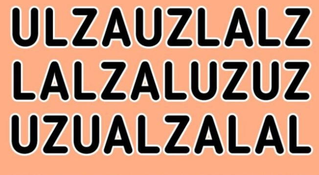 ¿Podrás hallar la palabra 'Azul'? Resuelve este acertijo visual en 5 segundos