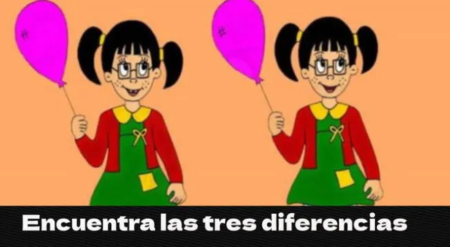 Reto visual: Tienes 15 segundos para ubicar las 3 diferencias entra las Chilindrinas