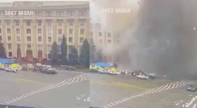 Misiles rusos alcanzan edificio regional en Kharkiv, segunda ciudad más grande de Ucrania