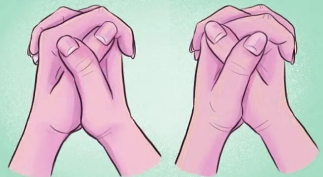 ¿Cómo cruzas las manos?: el test psicológico que te revelará detalles íntimos ¿Cómo cruzas las manos?: el test psicológico que te revelará detalles íntimos