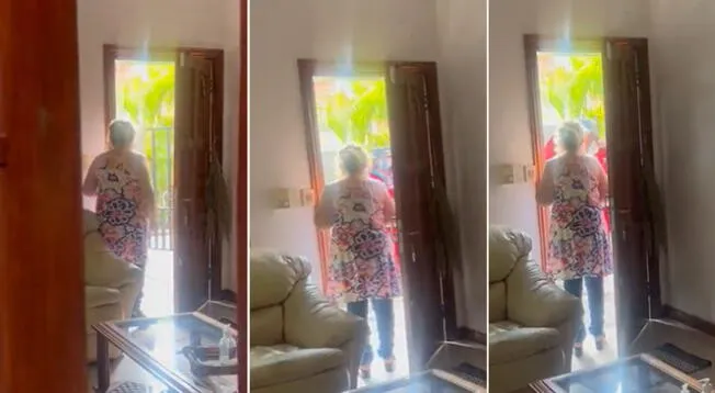 Mamita es sorprendida por su hijita de la manera menos esperada y desenlace es viral en redes