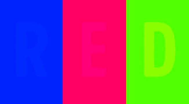Reto visual: Encuentra el color y la palabra tras los colores; más del 90% falló Reto visual: Encuentra el color y la palabra tras los colores; más del 90% falló
