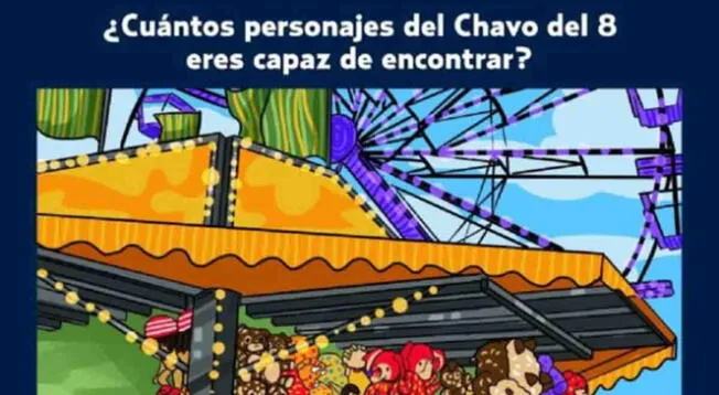 Encuentra los personajes del chavo en solo 30 segundos