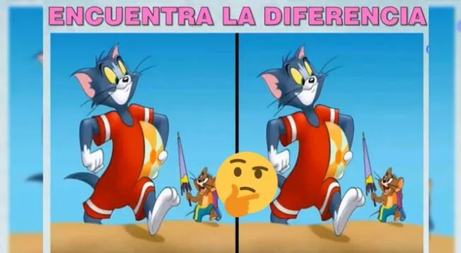 ¿Qué tan hábil eres en los retos visuales? Encuentra la diferencia en Tom y Jerry