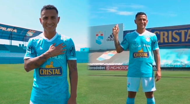 Yoshimar Yotún ya luce la camiseta celeste en el Estadio Alberto Gallardo