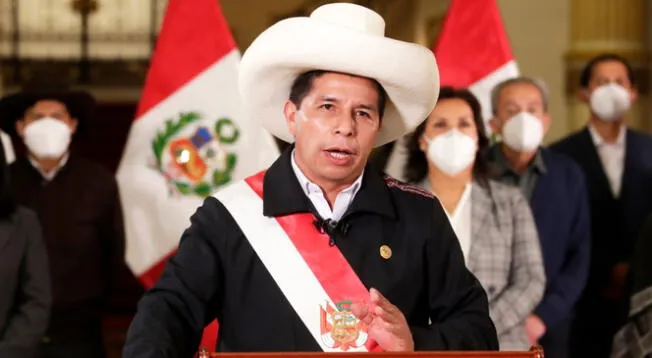 Pedro Castillo hace invocación al Congreso de la Repúblicas tras voto de confianza al Gabinete Torres.