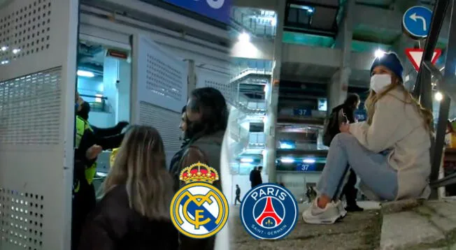 Hinchas vivieron desde fuera del Bernabéu el triunfo de Real Madrid sobre PSG
