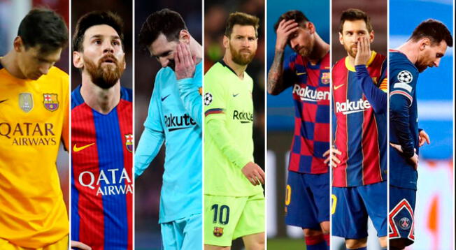 Fracasos de Lionel Messi en la Champions League