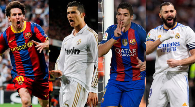Real Madrid y Barcelona han tenido grandes goleadores en sus filas