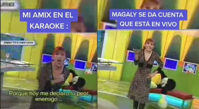 Revive el día en que Magaly Medina hizo karaoke sin saber que programa estaba al aire - VIDEO