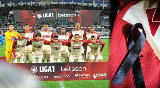 Universitario utilizó listón negro en su camiseta ante Binacional