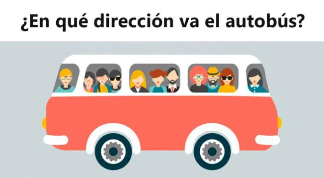 Acertijo: descubre a qué lado se dirige el autobús; solo el 5% acertaron