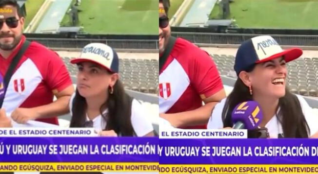 Hincha peruana tras llegar a Uruguay: