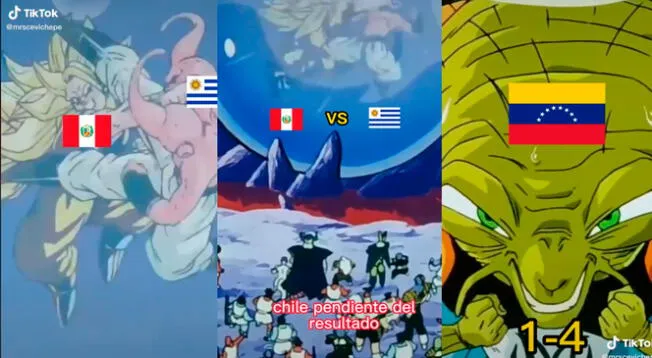 Perú y Uruguay se enfrentan pero al estilo de Dragon Ball.