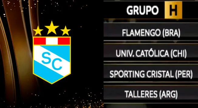 Sporting Cristal se enfrentará a Flamengo, U Católica, y Talleres.