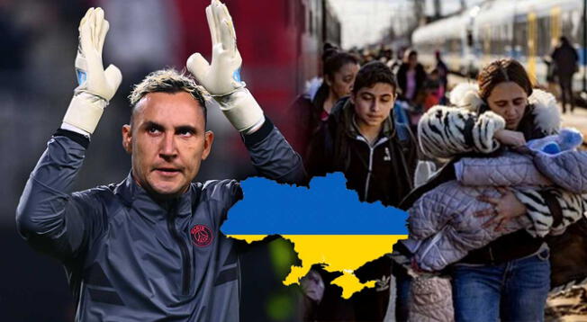 Keylor Navas ayuda a refugiados ucranianos