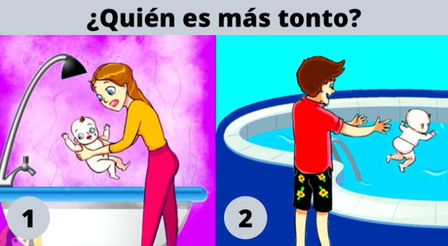 ¿Quién es más tonto? Anímate a responder este acertijo visual en 5 segundos